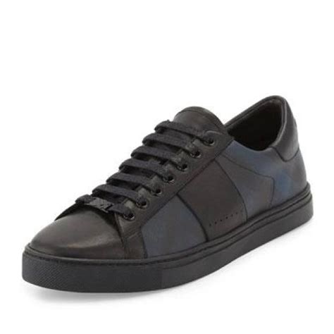 Burberry Ritson Men's Pvc Check & Leather Low